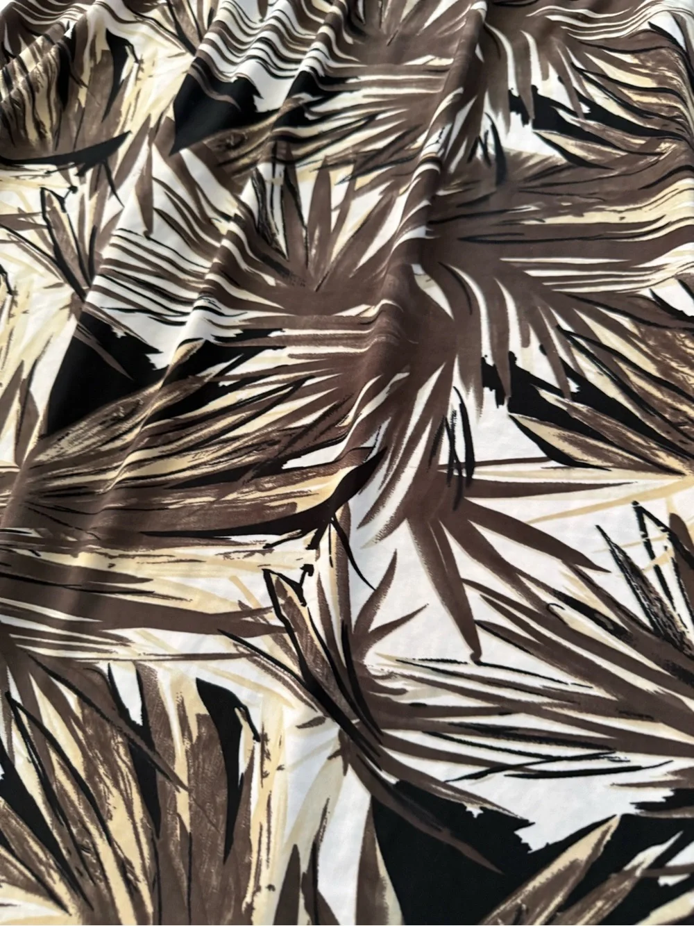 Northern Reflections Tropical Palm Maxi Sleeveless Dress Earthy Boho Vacation - Picture 6 of 6
